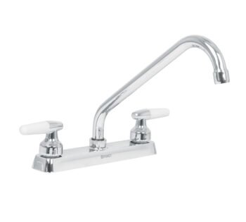 Mezcladora 8" Fregadero Cromo Cuello Largo Cono