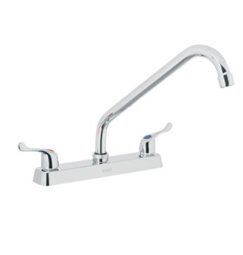 Mezcladora 8" Fregadero Cromo Cuello Largo Palanca