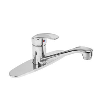 Monomando Fregadero ABS Cuello Recto