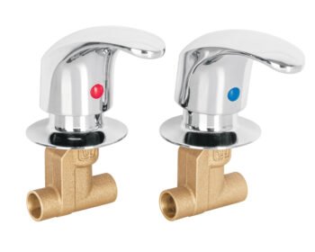 Juego Llaves Empotrar Soldables Palanca