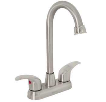 Mezcladora Lavabo 4" Satín, Tipo Bar