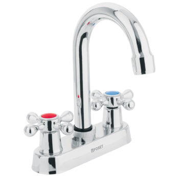 Mezcladora 4" Para Lavabo Cuello Bar