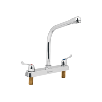 Mezcladora 8" Fregadero Cromo Cuello Cobra
