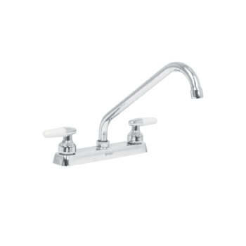 Mezcladora 8" Fregadero Cromo Cuello Largo Cono