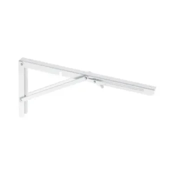 Ménsula plegable de acero blanca 8" x 16"